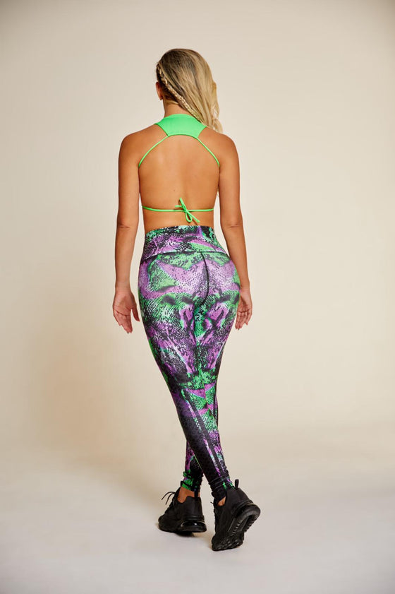 Snake Skinned High Waist Leggings